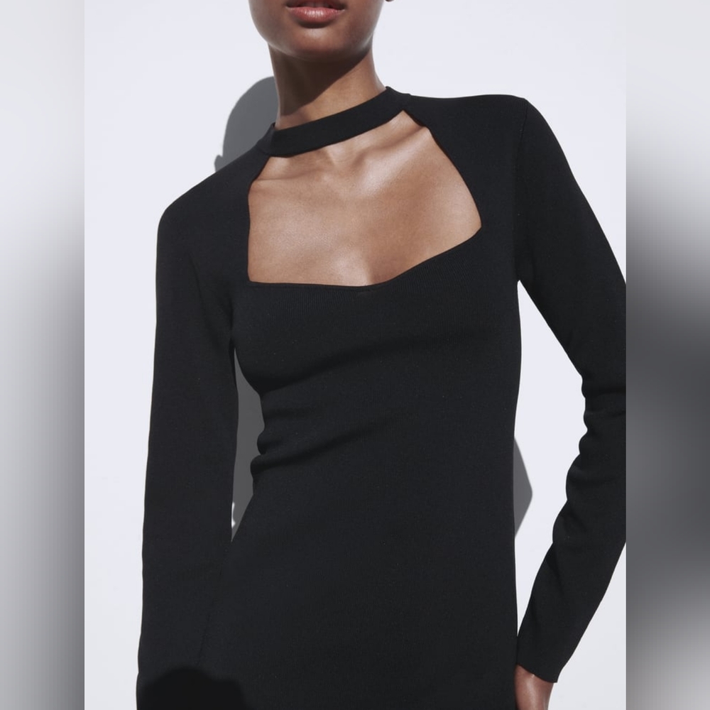 ZARA KNIT CHOKER DRESS